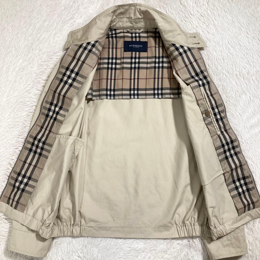 極美品 BURBERRY スウィングトップ ノバチェック ホースロゴ コットン
