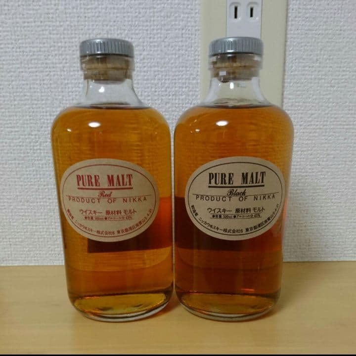 ウイスキー ニッカ ピュアモルト ブラック＆レッド 限定 新品