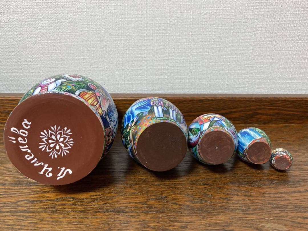 ロシア雑貨☆くるみ割り人形 マトリョーシカNutcrackerミラ作