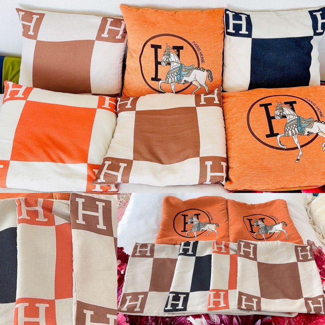 クッションカバー♡馬柄♡6枚まとめ売り♡45×45センチ♡