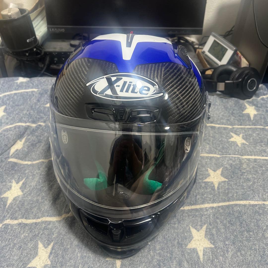 Xlite フルフェイスヘルメット 青黒カーボン
