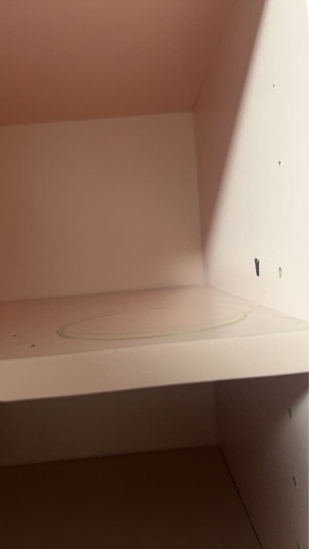 ハローキティ キティちゃん　レース付き　ミラー付きピンク棚