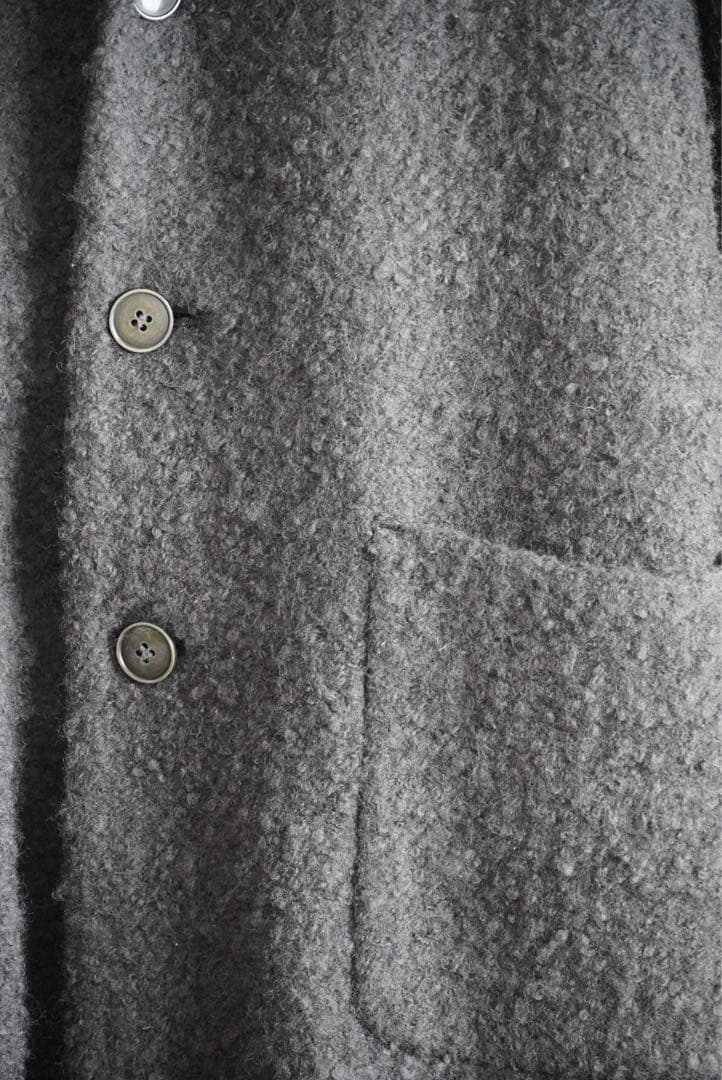 美品pas de calais ダークグレー ロングコート 36