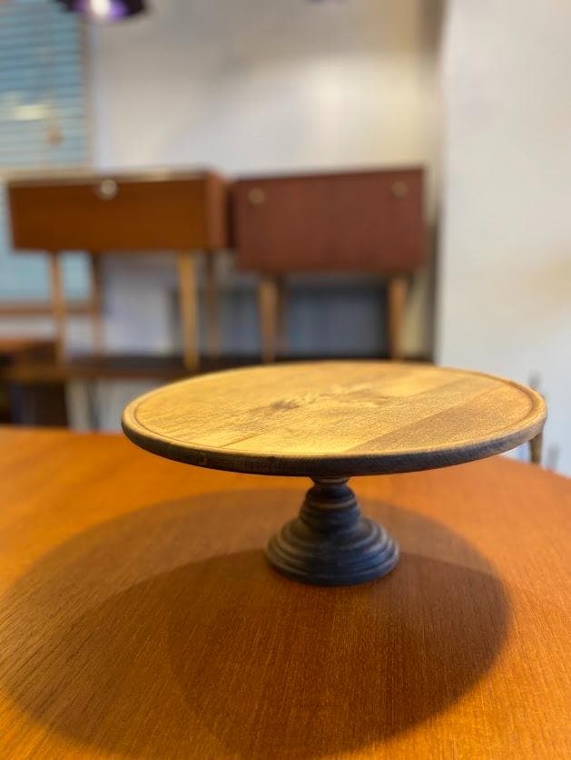 1970s アメリカ製 ヴィンテージ ケーキスタンド オイルフィニッシュ