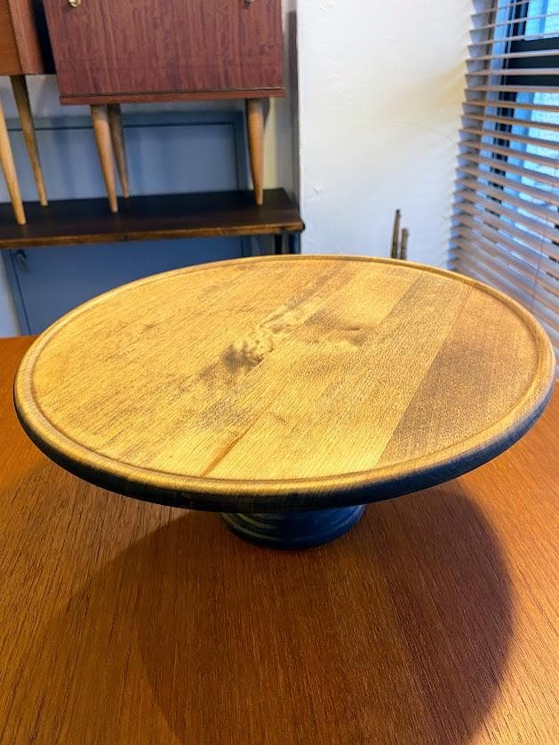 1970s アメリカ製 ヴィンテージ ケーキスタンド オイルフィニッシュ