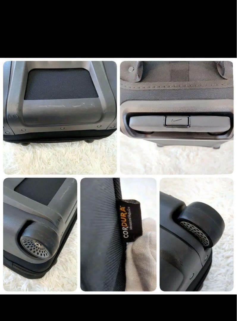 美品レアサイズ NIKEナイキ キャリーケース 2輪 軽量 ブラック