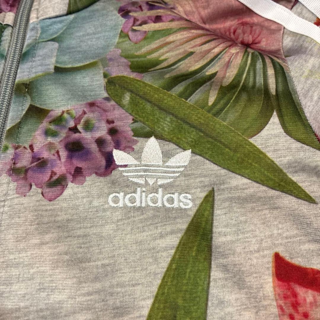 85サイズ　約Mサイズ　adidas アディダス　花柄 トラックジャケット