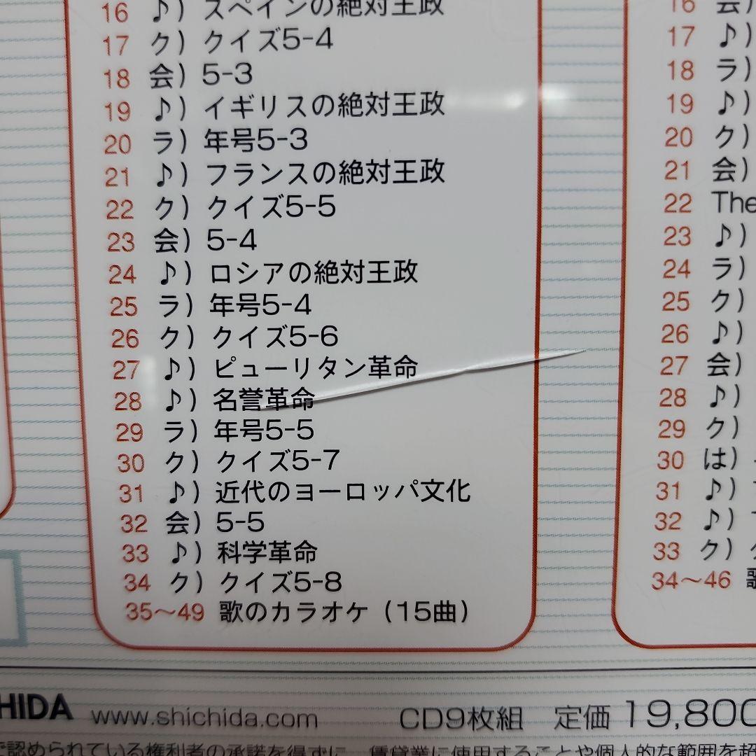 七田式　世界史CD 2024年購入