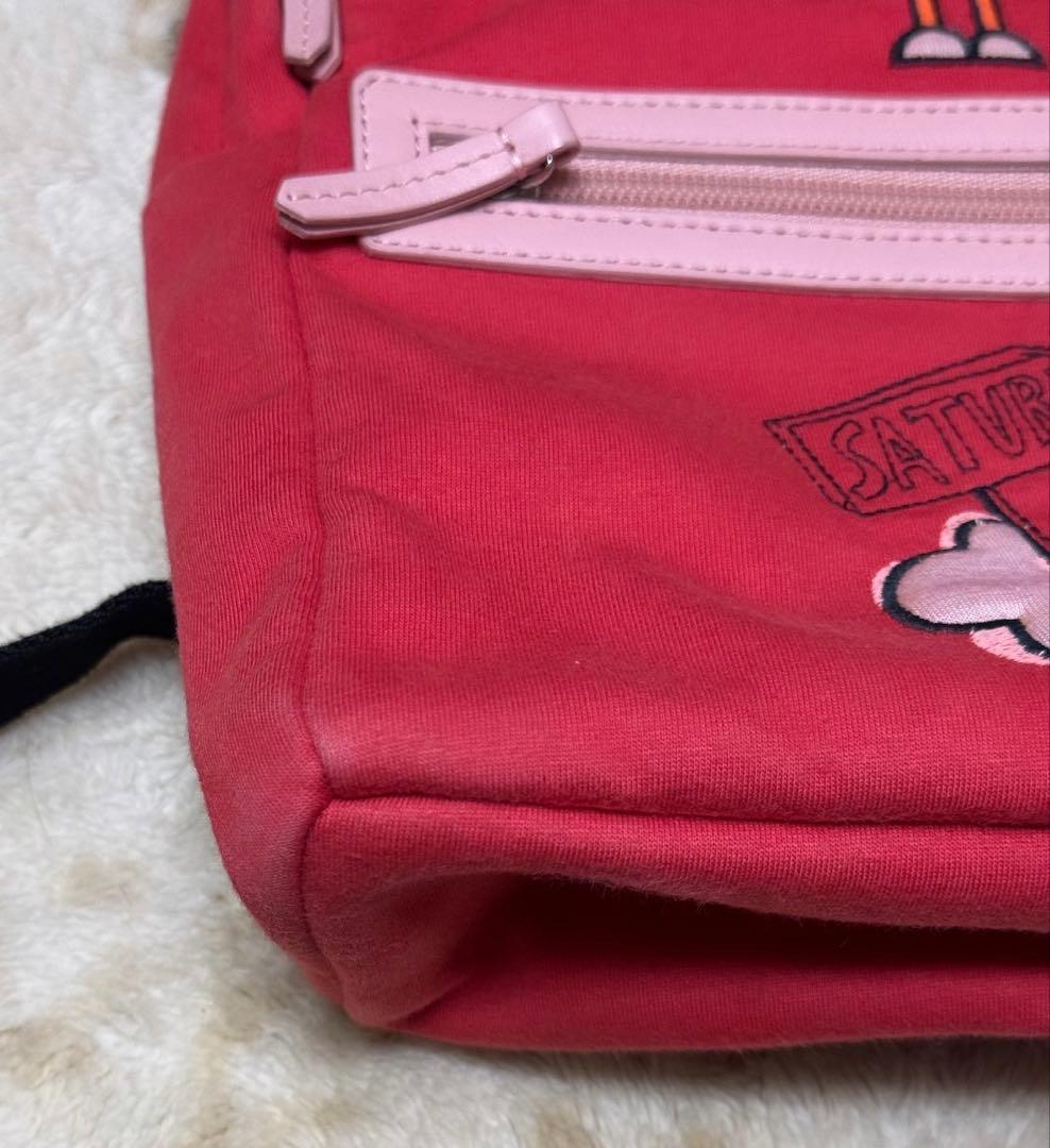 FENDI キッズ ミニリュック レザー キャンバス