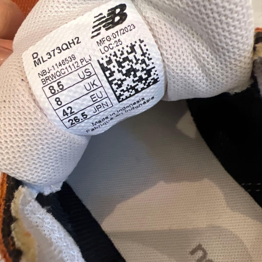 New Balance 373 オレンジ スニーカー