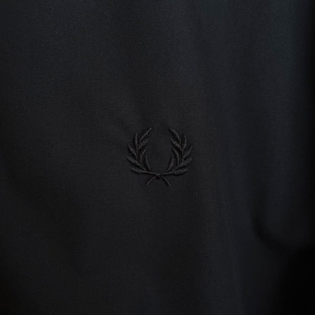 【送料無料】FRED PERRY ハリントン ジャケット 英国製 XS ブラック