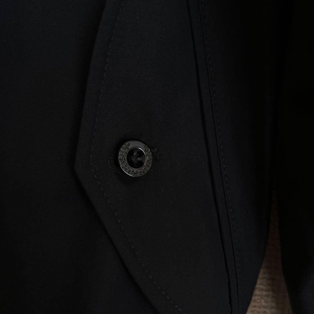 【送料無料】FRED PERRY ハリントン ジャケット 英国製 XS ブラック