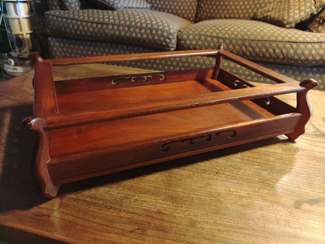 花台 日本製 天竜 彫刻　フラワースタンド 華道 生け花　アンティーク