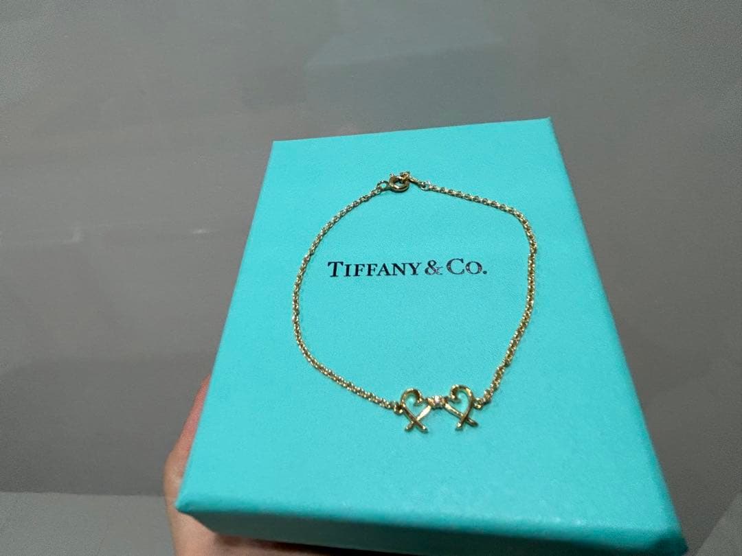 Tiffany & Co.ダブルラビングハートブレスレット正規品 美品