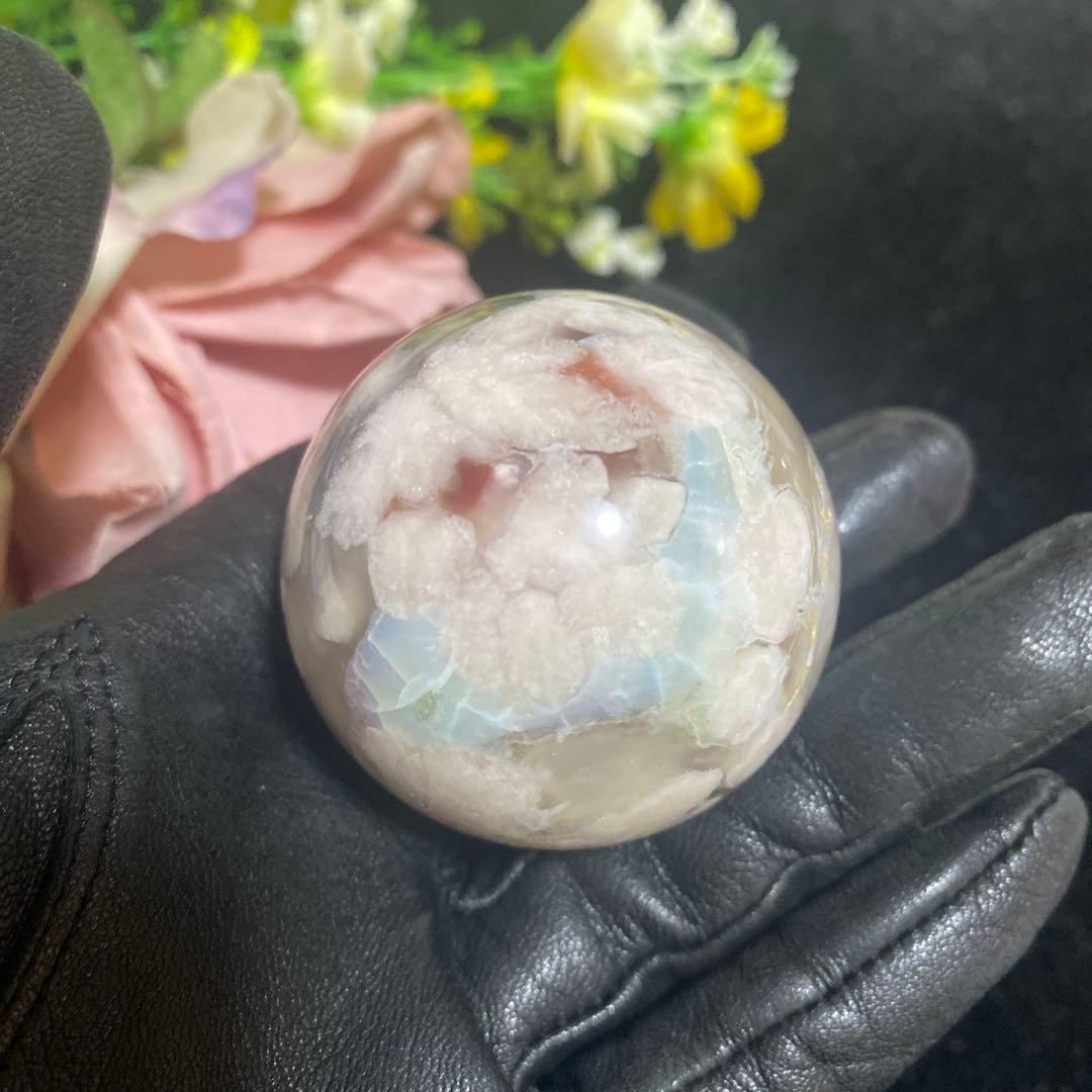 グリーン桜瑪瑙 スフィア 45.3mm