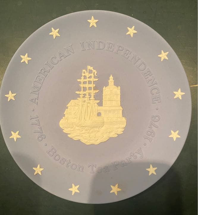 ウェッジウッド　ジャスパー　イヤープレート　1976 ボストン200年記念