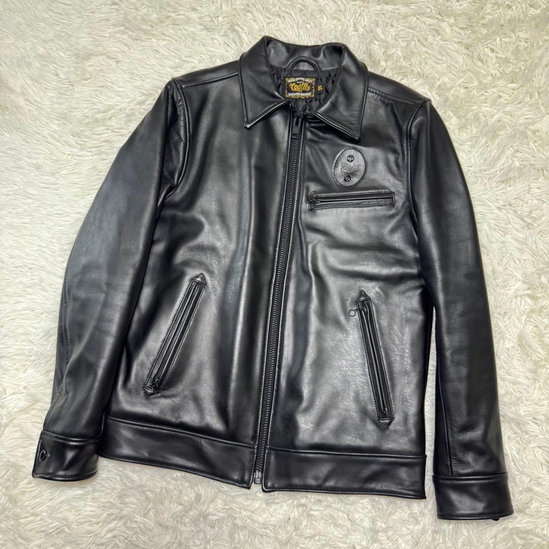 ☆【超希少】COOTIE クーティー レザージャケット 本革 シングル XL☆