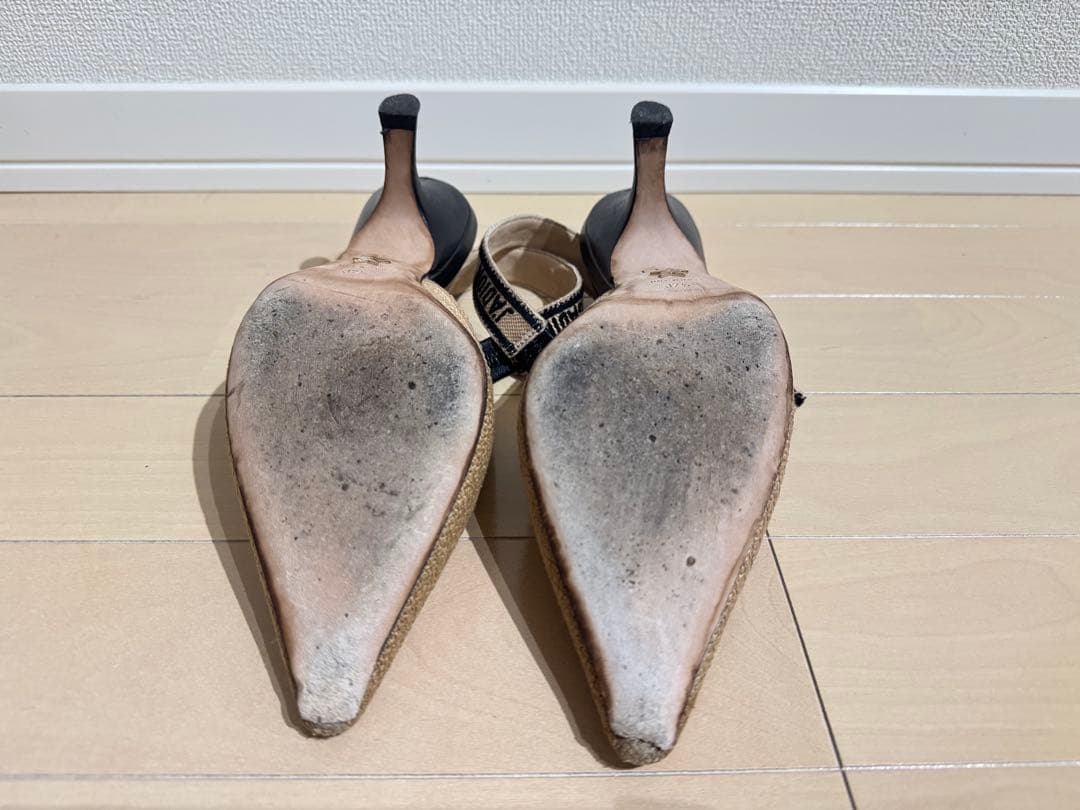 正規品ディオール Dior JADIOR スリングバックパンプス24.5cm