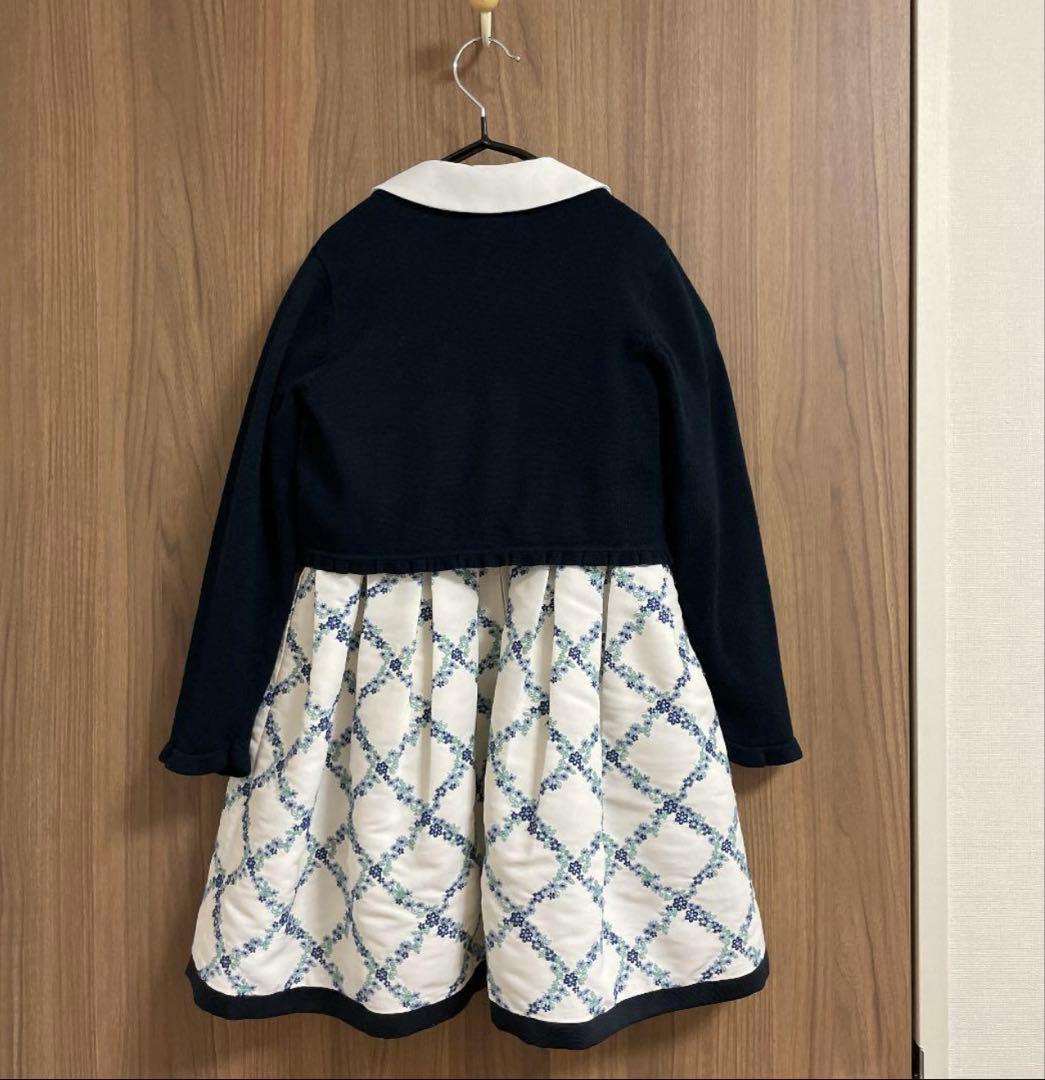 美品　組曲　刺繍ワンピース　3点セット120cm