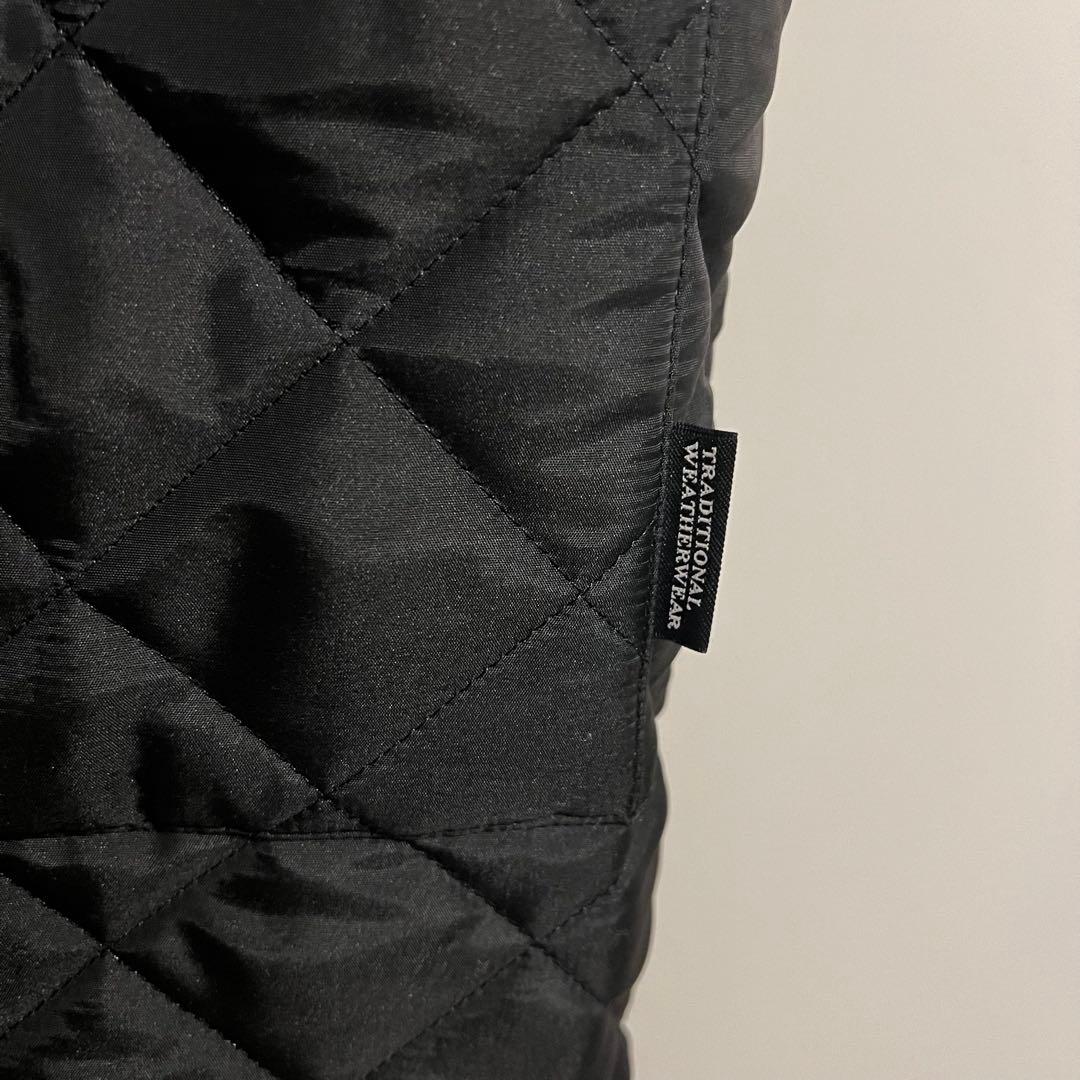 Traditional Weatherwear ブラック キルティングコート
