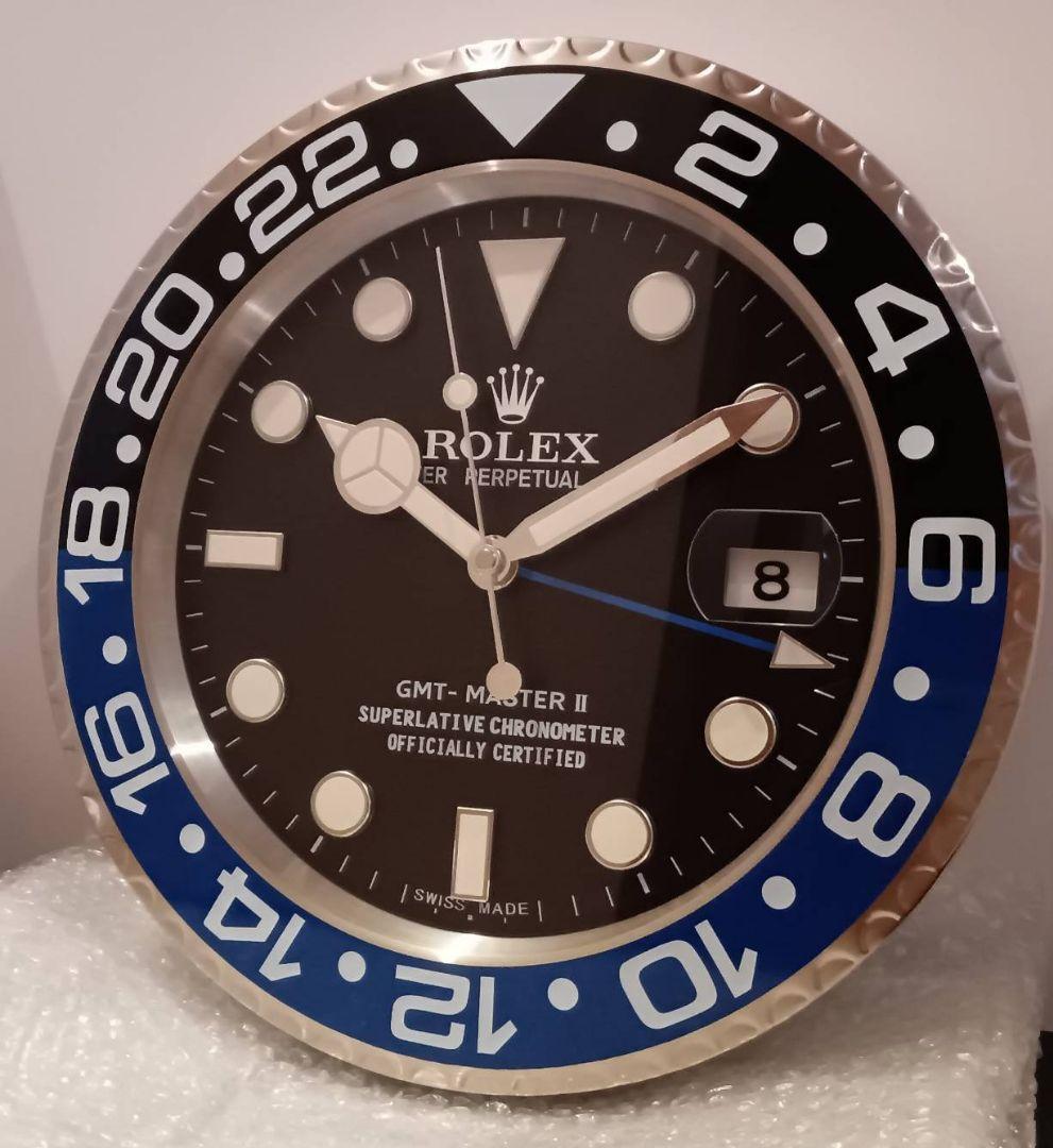 新品　GMTマスターⅡ BATMAN　拡大鏡あり　掛け時計　非売品