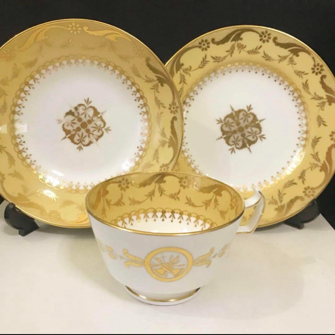 ミントン　アンティーク　金彩　レア