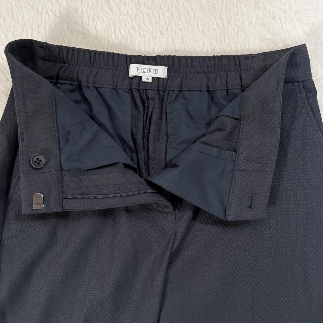 美品✨プラステ ノーカラージャケット パンツスーツ セットアップ ネイビー XS