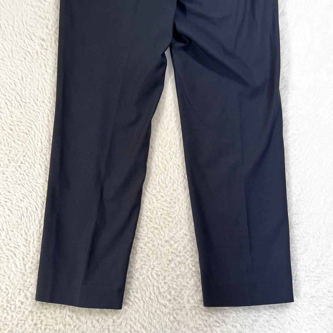 美品✨プラステ ノーカラージャケット パンツスーツ セットアップ ネイビー XS