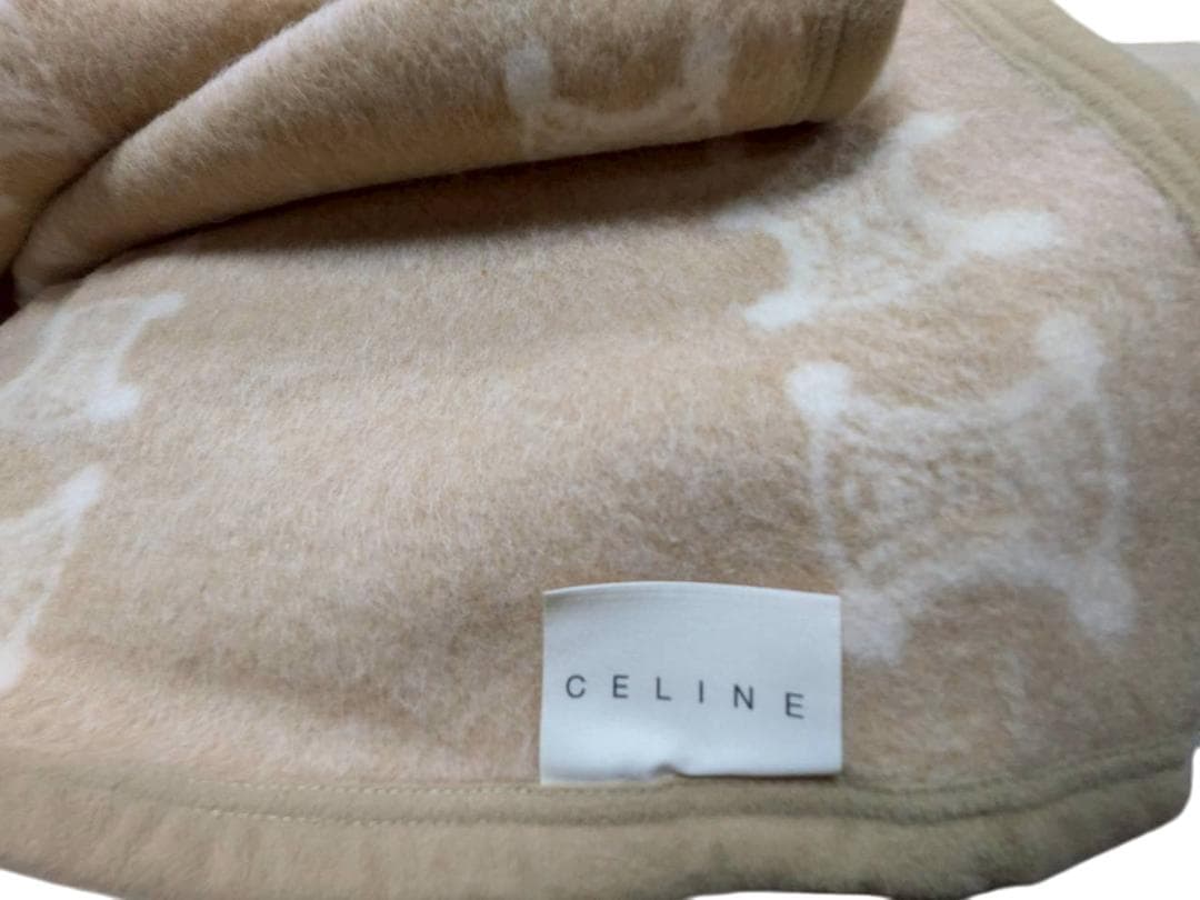 新品◆CELINE セリーヌ ウール100％毛布 140cm × 200cm
