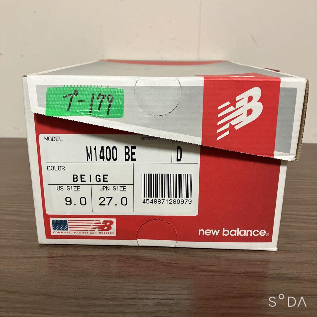 【未使用】ニューバランス M1400BE 27cm（プー179）