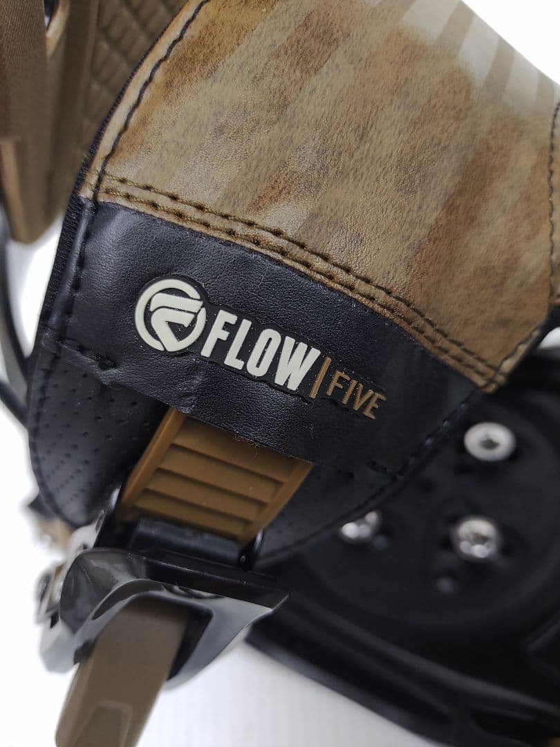美品　FLOW スノーボード ビンディング 黒/茶　　希少