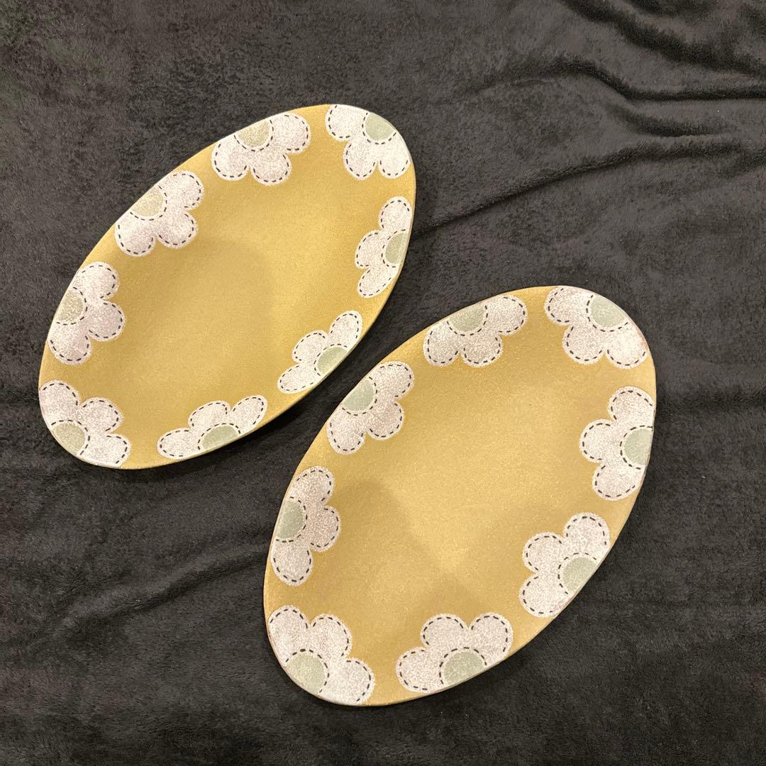 三ッ持啓　オーバル皿