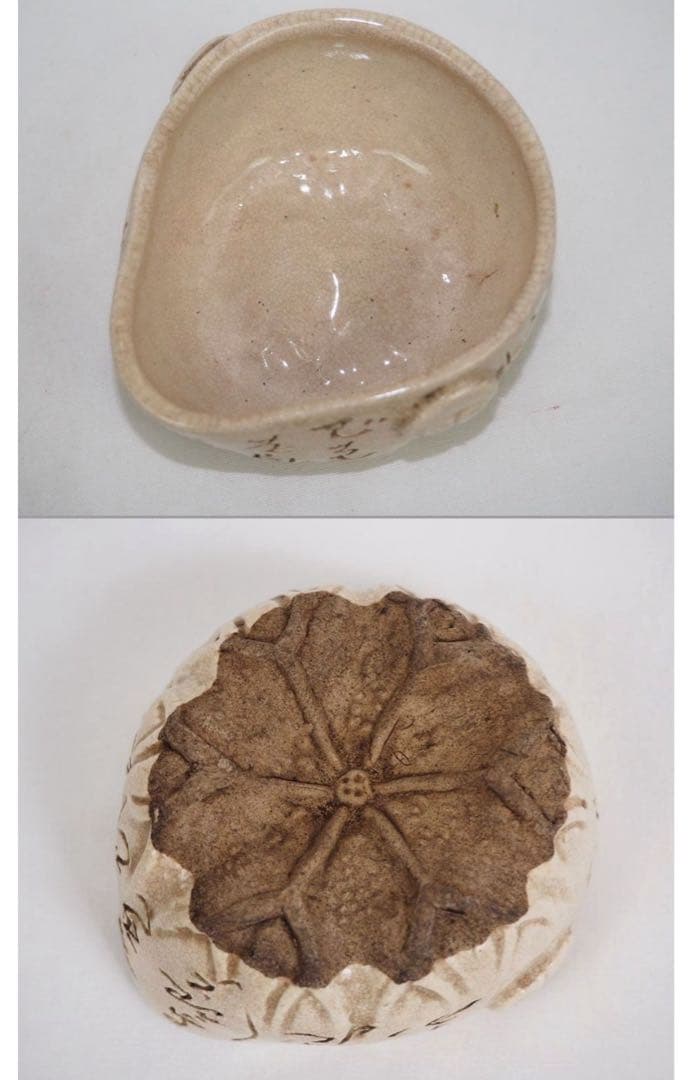 送料無料 江戸後期　尼僧【大田垣蓮月】自作 詩詠彫 手捏煎茶器6点　名品茶道具