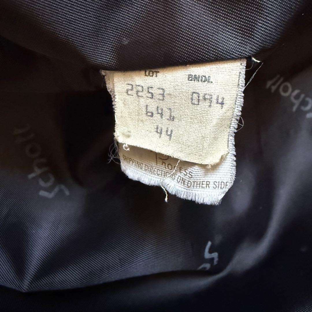 Schottレザージャケット ブラック ボアライナー付属 44