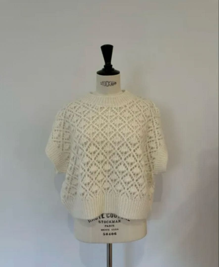 新品rosymonster ミラーモヘヤニット　ホワイト