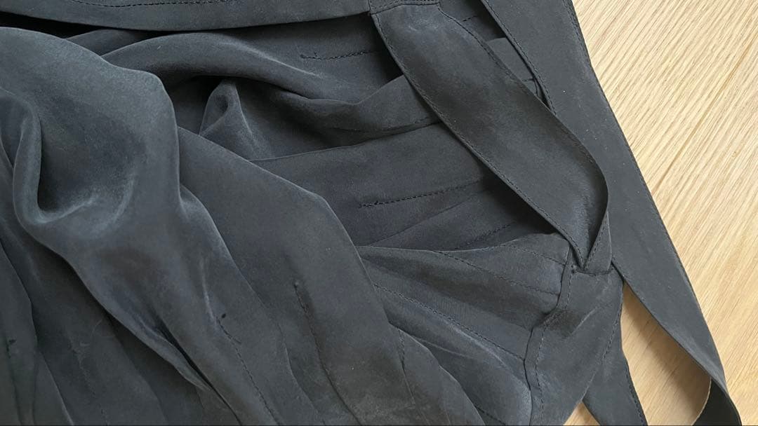 yoli◯silk tuck skirt