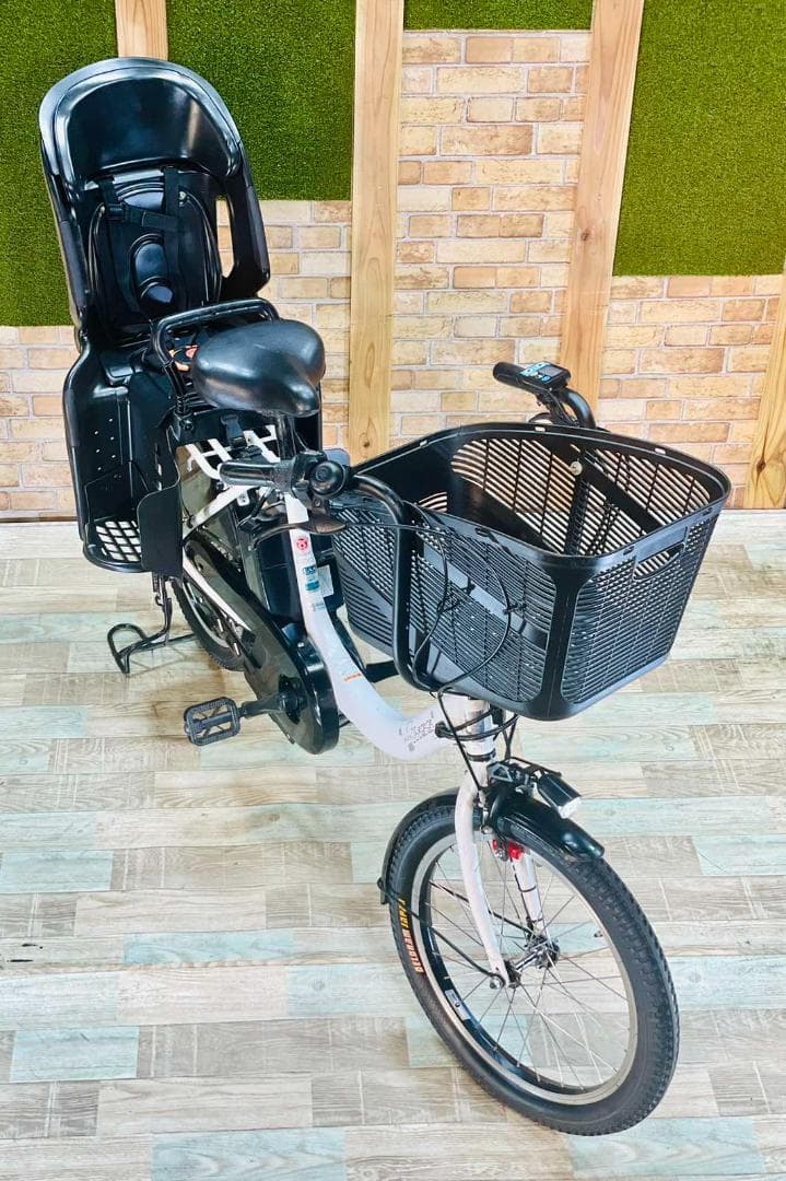 ヤマハ NO 1 ホワイト 大容量 子供乗せ電動アシスト自転車 H1237