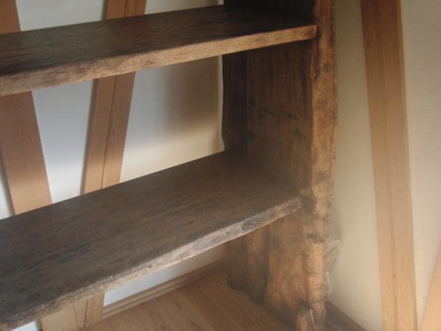 棚　特注（世界に一つ）　栗の木　無垢材のみ
