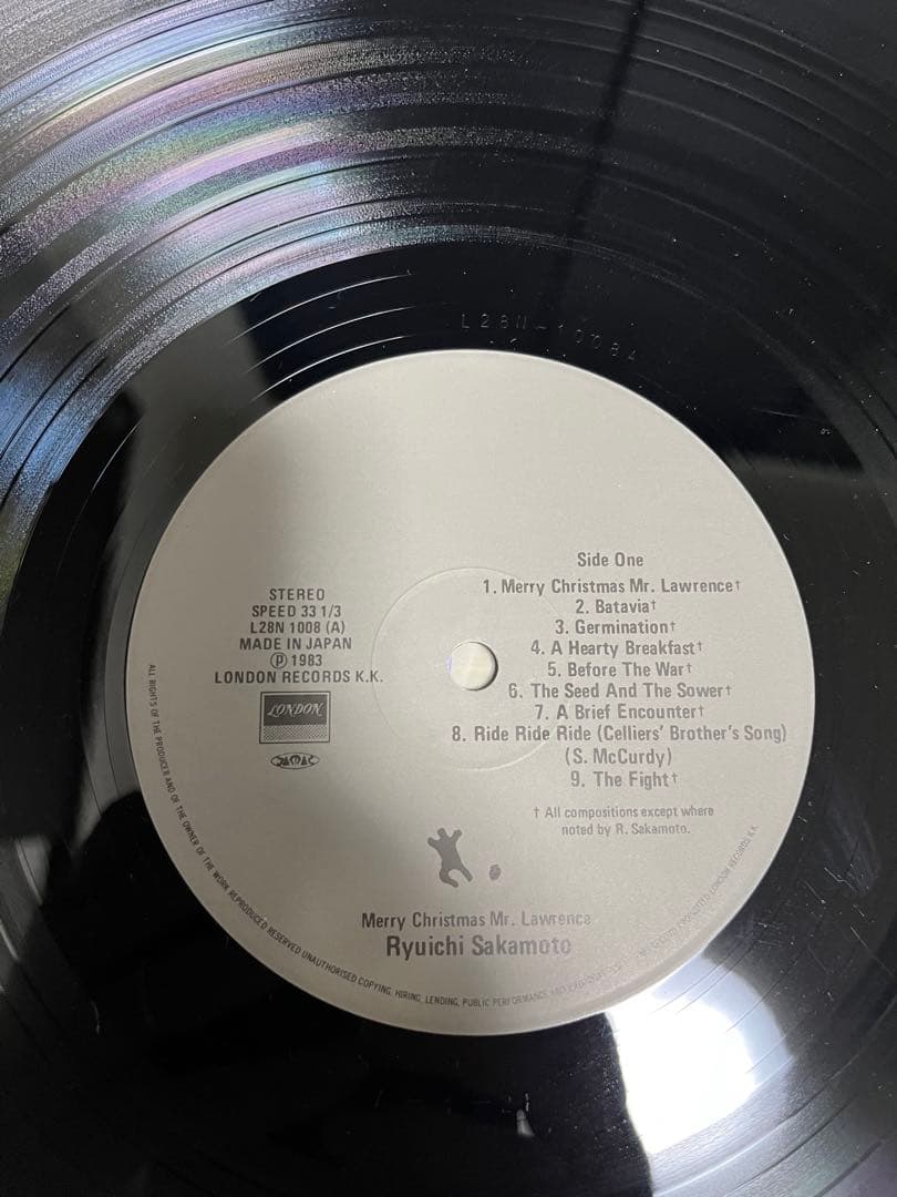 オリジナルLPレコード　戦場のメリークリスマス 坂本龍一　ラストエンペラー　２枚