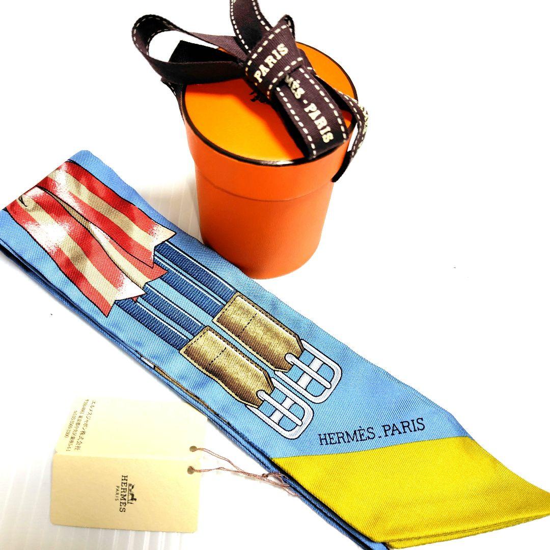 新品同様【HERMES エルメス】ツイリー ジャンピング スカーフ