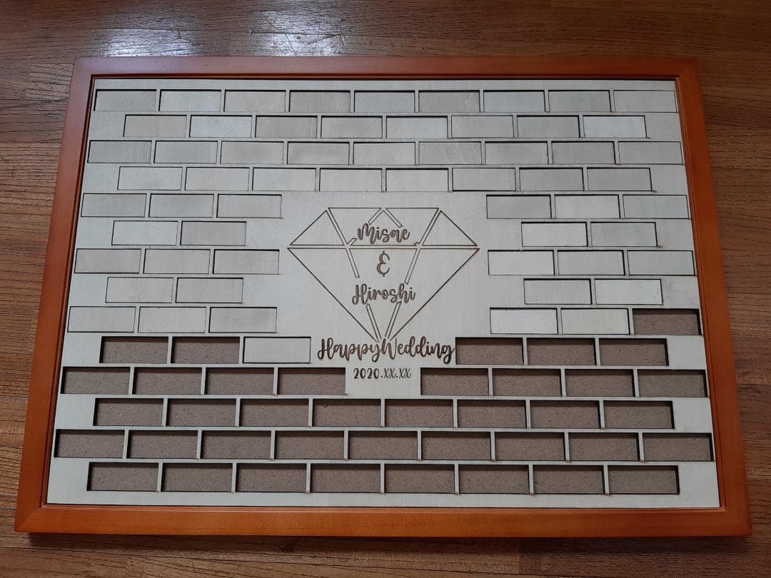 オーダーメイド ハートドロップス ウェディング　ウェルカムボード