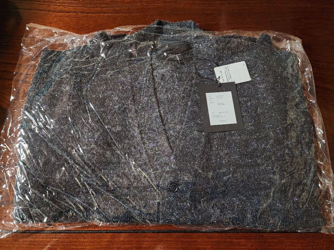 トップス YOKE PEARL GLITTER BLEND WOOL CARDIGAN