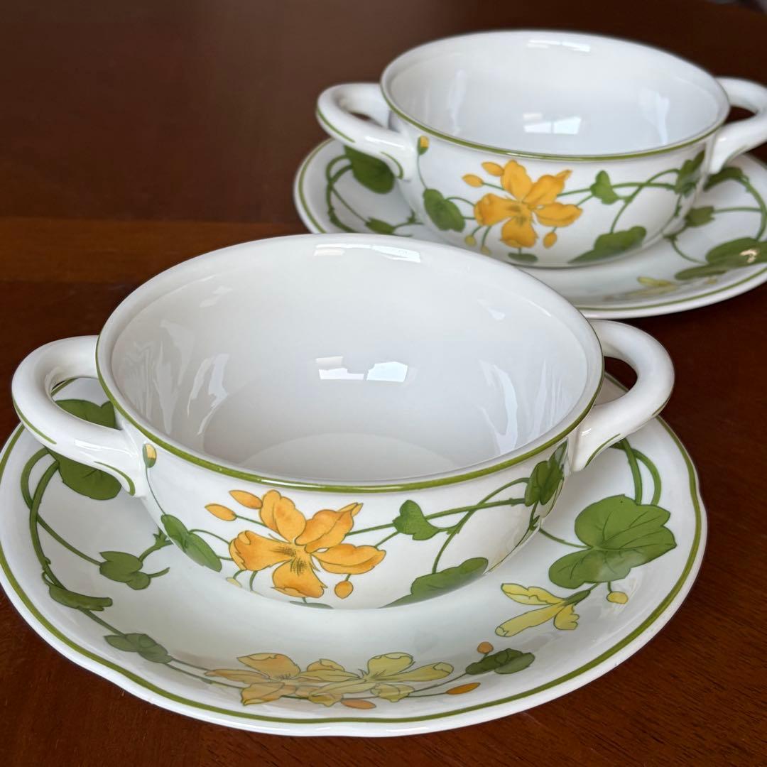 【レア美品】ドイツ製　ビレロイ＆ボッホ★ゼラニウムマルバ★スープC/Sペア