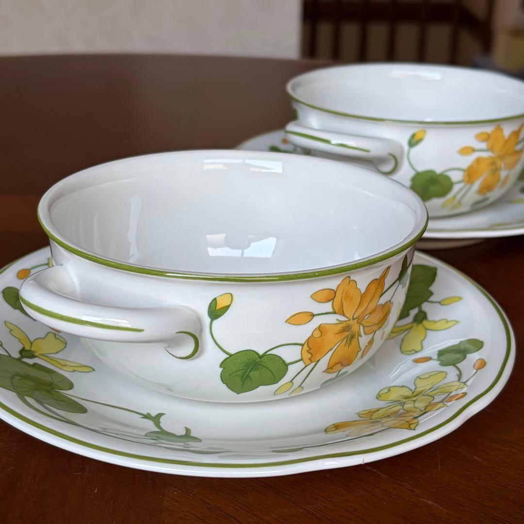 【レア美品】ドイツ製　ビレロイ＆ボッホ★ゼラニウムマルバ★スープC/Sペア