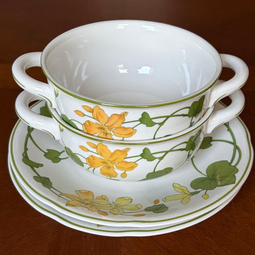 【レア美品】ドイツ製　ビレロイ＆ボッホ★ゼラニウムマルバ★スープC/Sペア