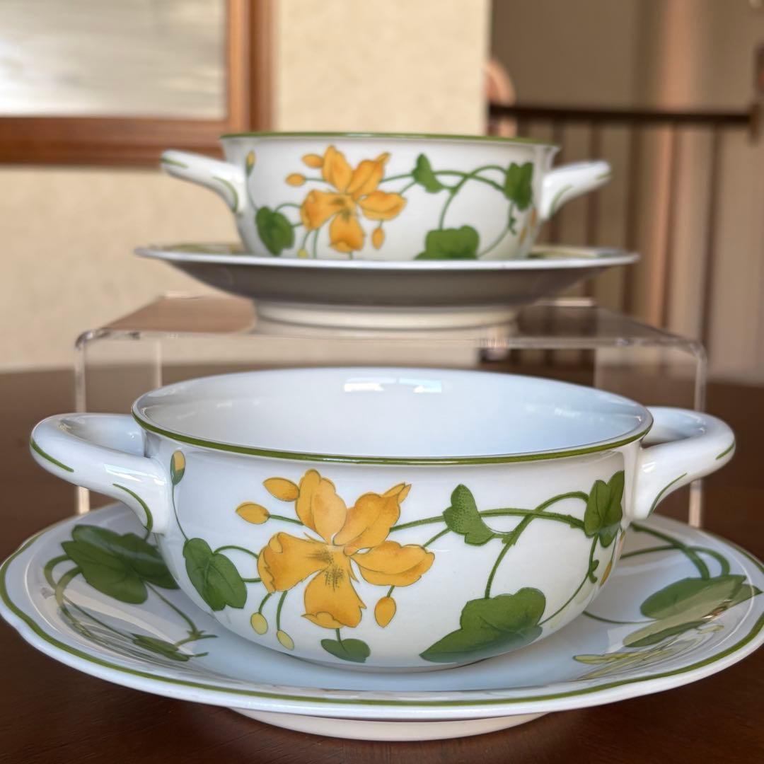 【レア美品】ドイツ製　ビレロイ＆ボッホ★ゼラニウムマルバ★スープC/Sペア