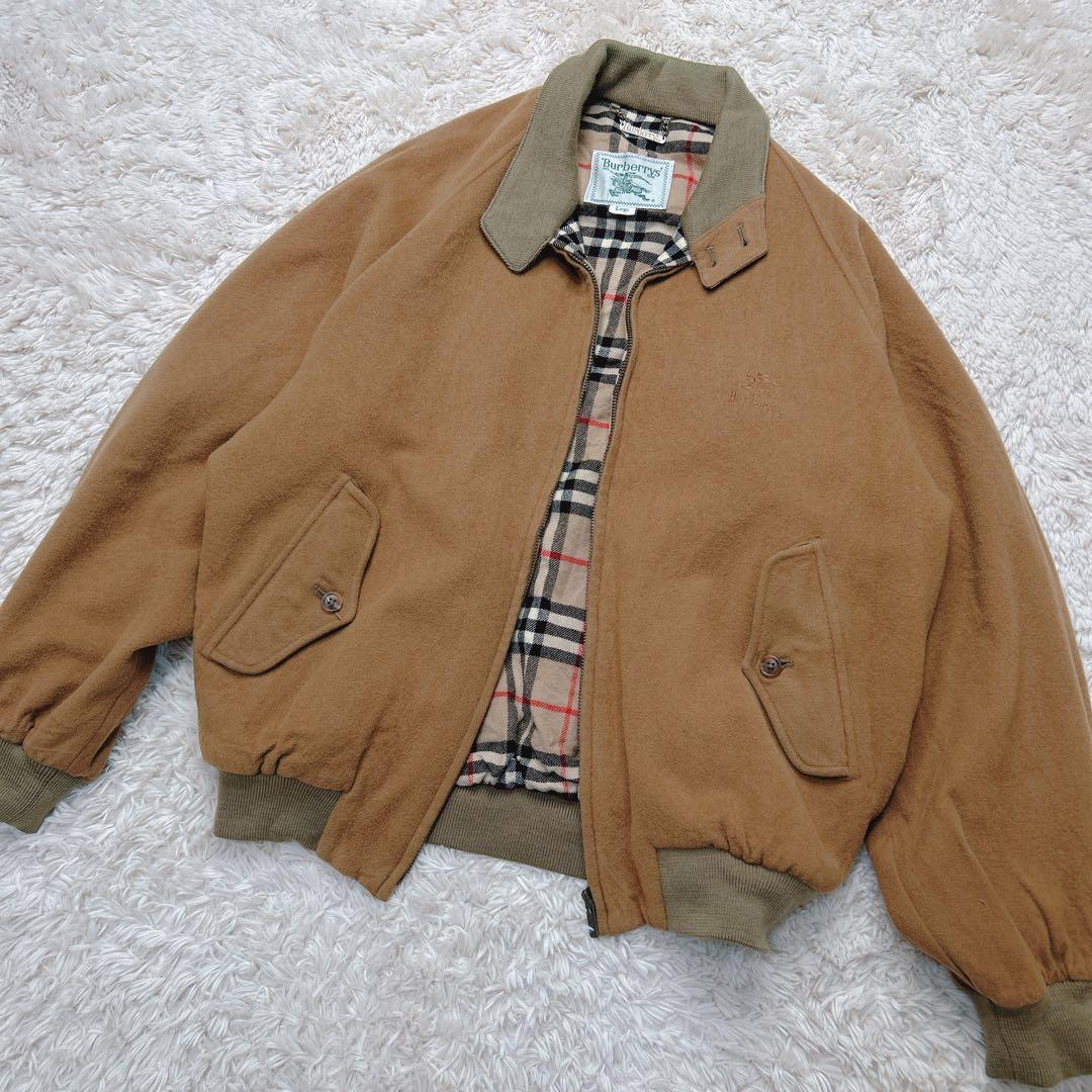 【vintage】Burberrys ノバチェック ハリントンジャケット ウール