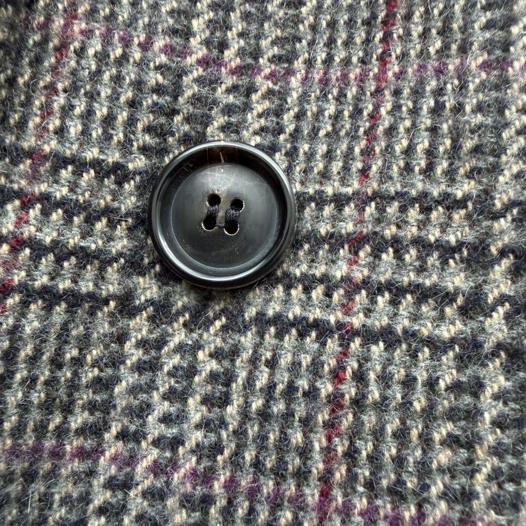 AKRIS アクリス 最高級 カシミヤ100% ロングコート 千鳥格子柄