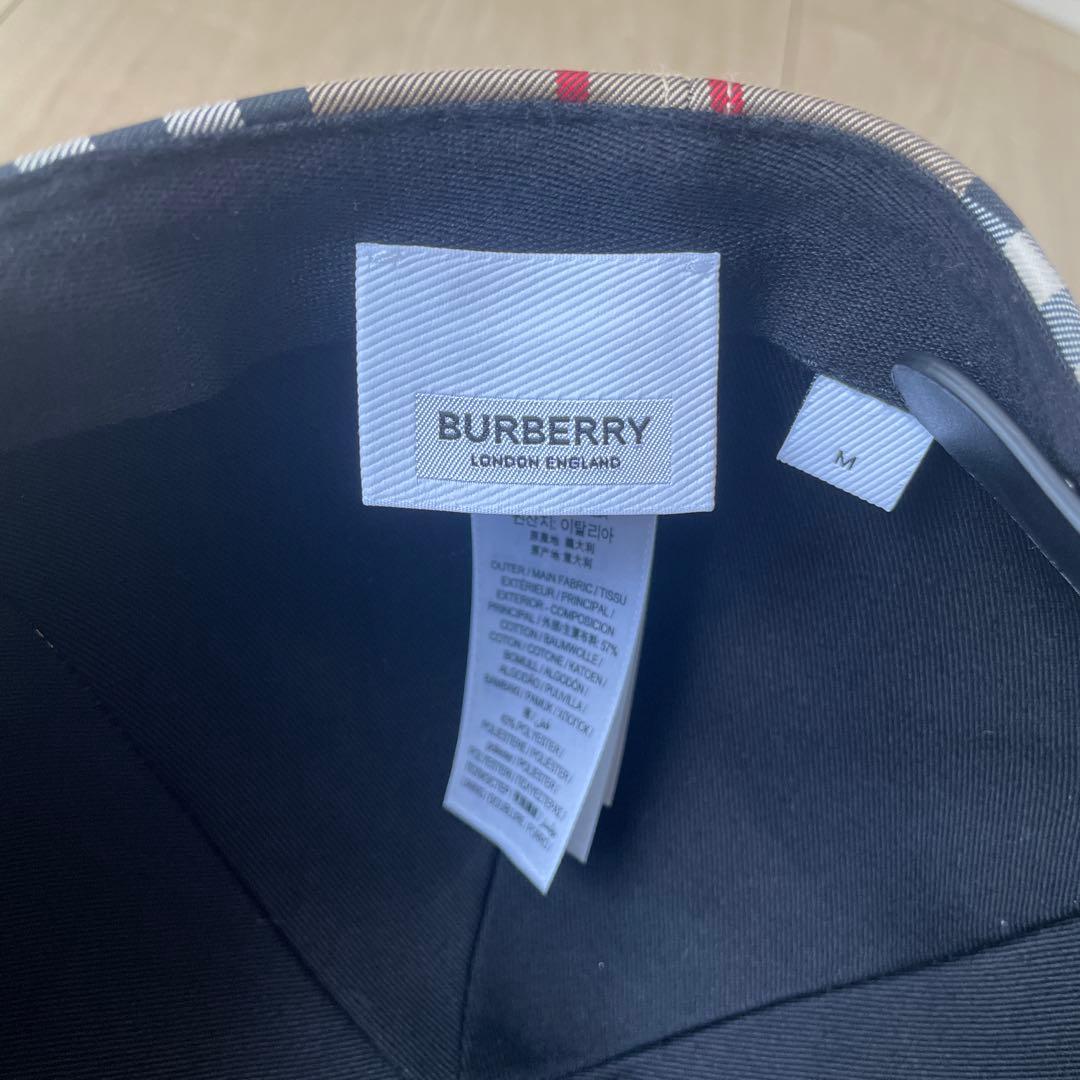 Burberry チェック柄 ベースボールキャップ 美品
