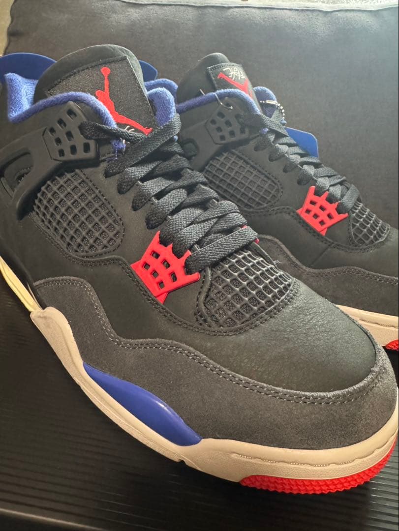 こ*る様 Nike Air Jordan 4 ブラック/レッド/ブルー